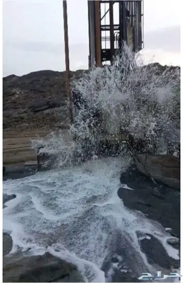 كشف مياه آبارارتوازيه باحة مخواة تهامة ناوان  26