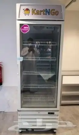 فريزرات BANCOOL باب رأسي زجاج ابيض 9