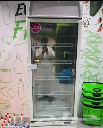 فريزرات BANCOOL باب رأسي زجاج ابيض 8