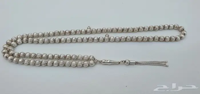 سبح مرجان اسود سبح فضة يسر فضة عاج فيل   44