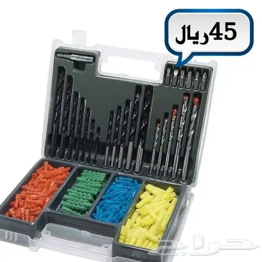 دريلات متنوعه بطاريتين وعده متنوعه 72