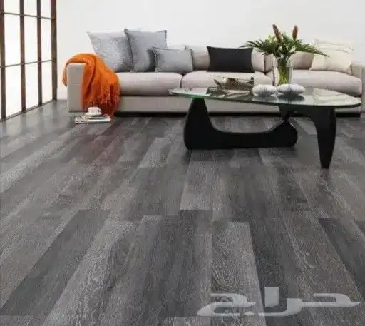 مشمع بلاستيك قابل للغسيل علي شكل باركية 15