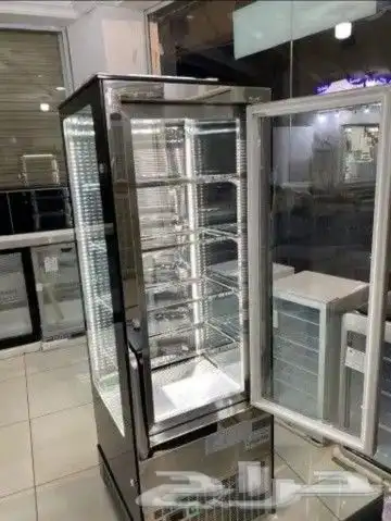 ثلاجة بانوراما 4 جوانب زجاج استيل 5