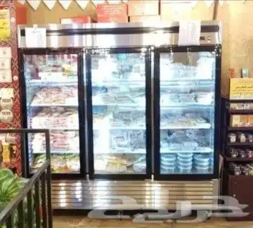 ثلاجات وفريزرات BANCOOL باب زجاج استيل درفه 12