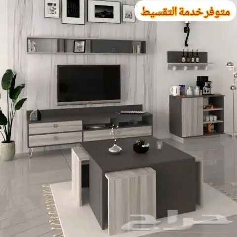 أطقم طاولات تلفزيون وسط وركن قهوة 2