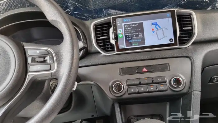 شاشة كيا سبورتاج 2017 مع ميزه CarPlay وكامره خلفي 2