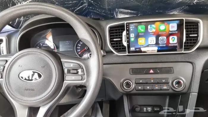 شاشة كيا سبورتاج 2017 مع ميزه CarPlay وكامره خلفي 4