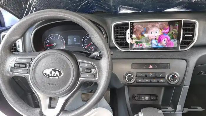 شاشة كيا سبورتاج 2017 مع ميزه CarPlay وكامره خلفي 1