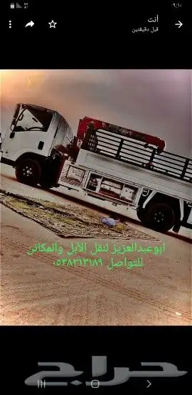 دنه دنا ونش هيدروليك لنقل الأبل والمكائن 2