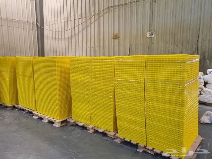 شبك فقص اصفر لنقل دجاج وحمام وارنب من مصنع 2