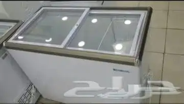 فريزرات مسطح سحاب زجاج افقي 1