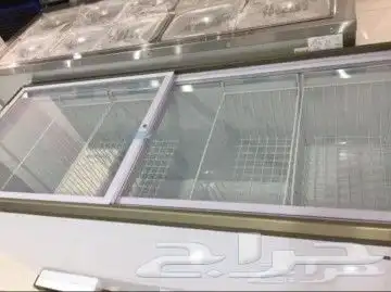 فريزرات مسطح سحاب زجاج افقي 3