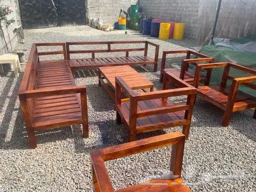 تفصيل كراسي و طولة كلاسيكية من خشب سوادي شريح 15