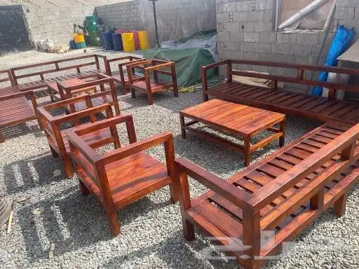 تفصيل كراسي و طولة كلاسيكية من خشب سوادي شريح 12