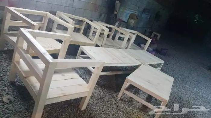 تفصيل كراسي و طولة كلاسيكية من خشب سوادي شريح 3
