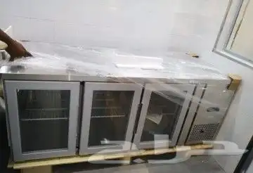 ثلاجات BANCOOL كاونتر قائم استيل باب زجاج 1