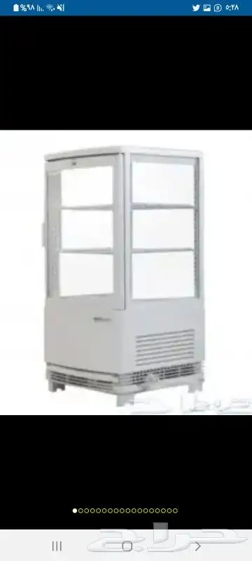 ثلاجات عرض 4 جوانب زجاج أحجام مختلفة 8