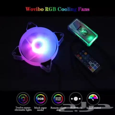 مراوح للكيس وللكمبيوتر a rgb اشكال وانواع مختلفه بسعر مميز 14