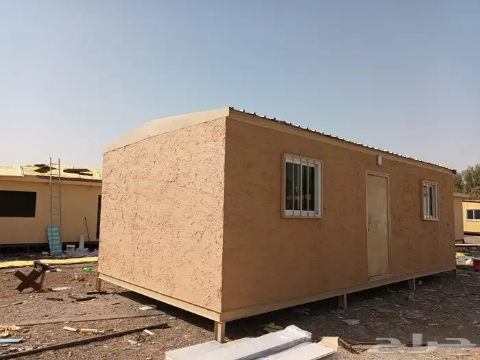 كرفان بيت متنقل جاهز حمام فايبر 18
