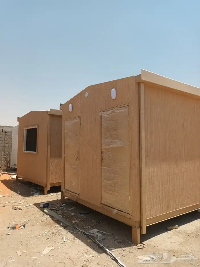 كرفان بيت متنقل جاهز حمام فايبر 8