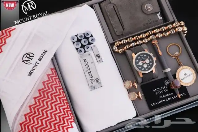 اطقم ساعات رجالية مع قماش وشماغ جودة عالية 7