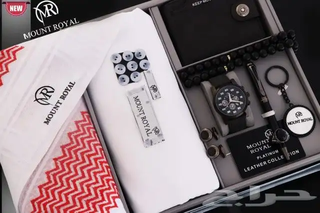 اطقم ساعات رجالية مع قماش وشماغ جودة عالية 0