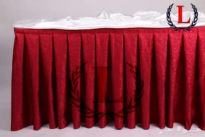 مفارش طاولات سكرت بوفيه ودائريه 8