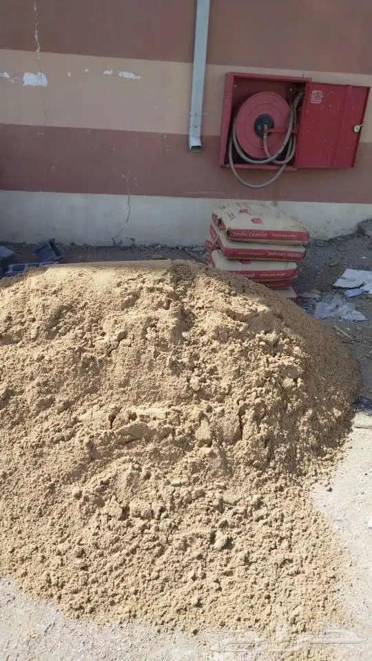 رمل مغسول رمل عادى رمل ابيض تريله ترلات دينه دينا دنه 1