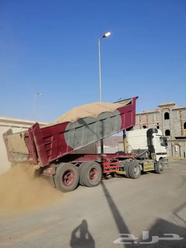 رمل مغسول رمل عادى رمل ابيض تريله ترلات دينه دينا دنه 4