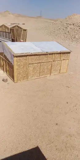 تجهيز مخيمات دورات مياه خيام غرف خشب 12