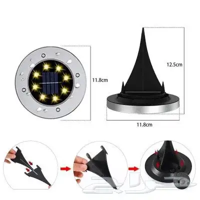 انارة الطاقة الشمسية ليد غرس للحدائق   الممرا 2