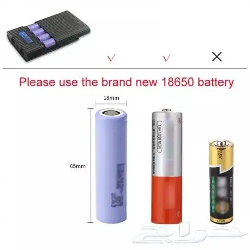 شاحن 4 بطاريات ليثيوم   باور بانك 5