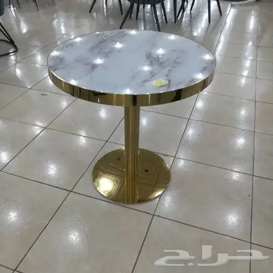 طاولة خارجيه وداخليه قزاز رخام خشب فايبر وح 46