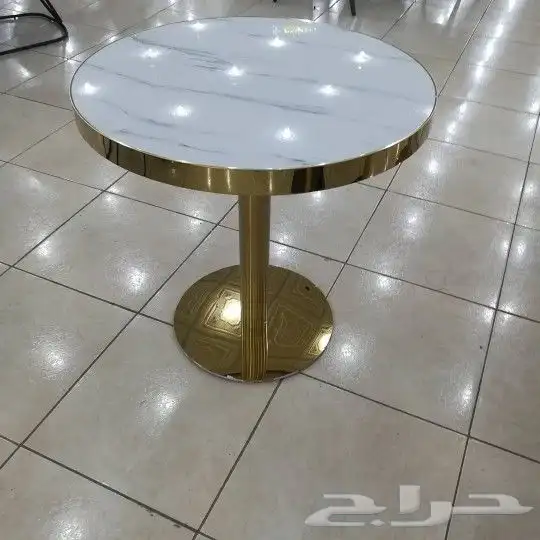 طاولة خارجيه وداخليه قزاز رخام خشب فايبر وح 47