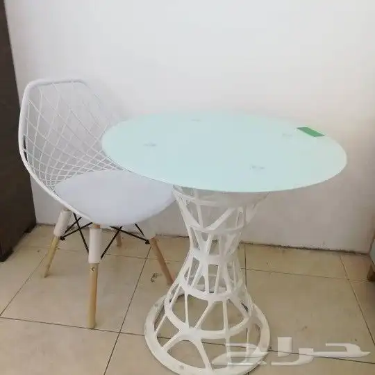 طاولة خارجيه وداخليه قزاز رخام خشب فايبر وح 36