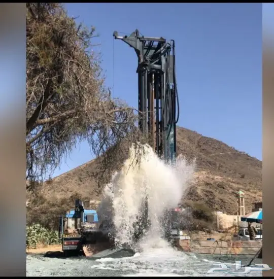 كشف مياه آبارارتوازيه باحة مخواة تهامة ناوان  12