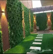 معلم تركيب موكيت عشب صناعي مشمع نجيله بدل خشب 18