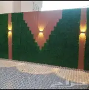 معلم تركيب موكيت عشب صناعي مشمع نجيله بدل خشب 19