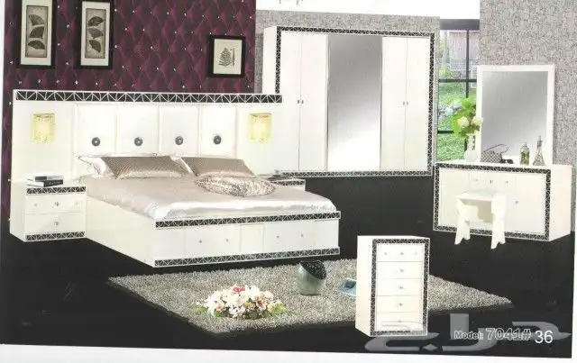 غرف نوم مميزه وشيك مودرن مع مرتبه هديه جديده 39