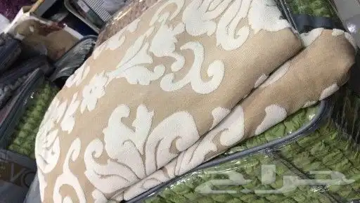 تلبيسات غطاء كنب مشجر مخمل 4 قطع 10
