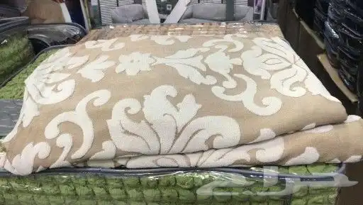 تلبيسات غطاء كنب مشجر مخمل 4 قطع 11