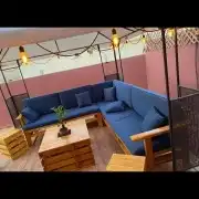 جلسات خارجيه خشب وحديد بسعر المصنع 26
