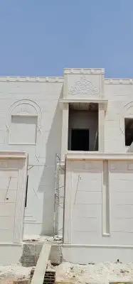 بديل الحجر   ديكورات ونقشات خارجية  لياسة ملونة 2