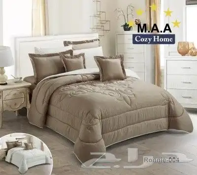 لحاف مفرش ساده لونين 20