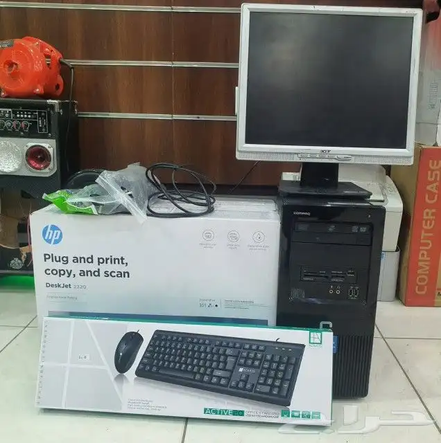 كمبيوتر مكتبي وجهزة كاشير بسعر مميز 10