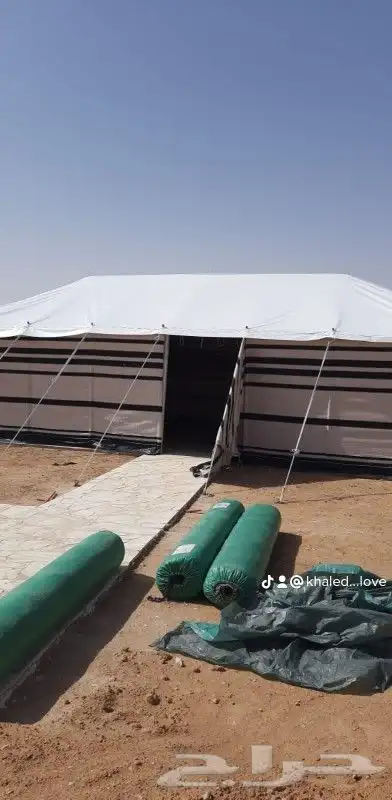 تجهيز مخيمات غرف خشب خيام بيوت شعر دورات مياه 0