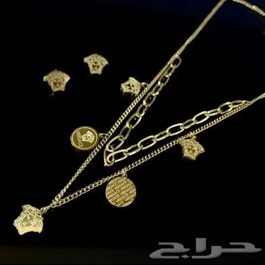 هدايا نسائي للعيد او اي مناسبة اطقم مطلية ضمان سنة عاللون 25