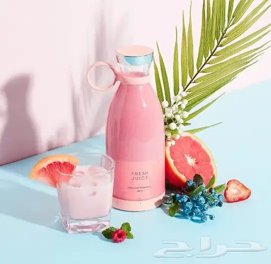 خلاط عصير فواكه متنقل بسعة 380 مل 3