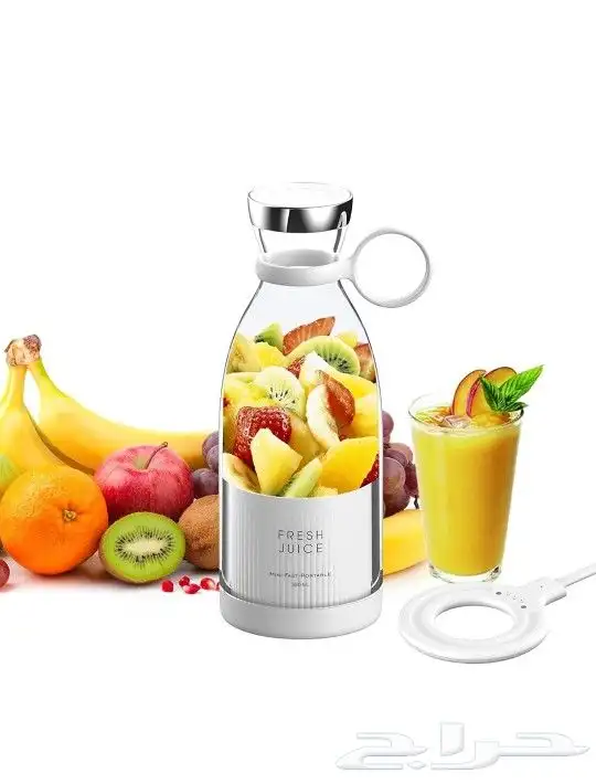 خلاط عصير فواكه متنقل بسعة 380 مل 0