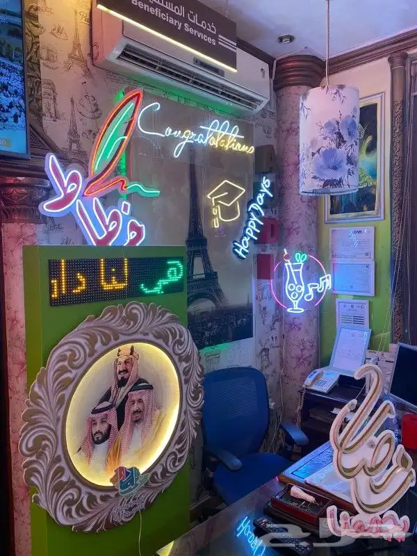 لوحات نيون واشرطة ليد نيون led 12
